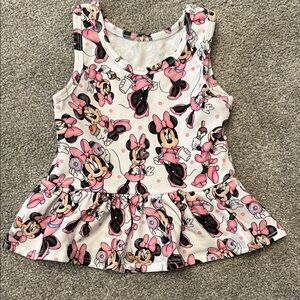 Minnie Mouse peplum top